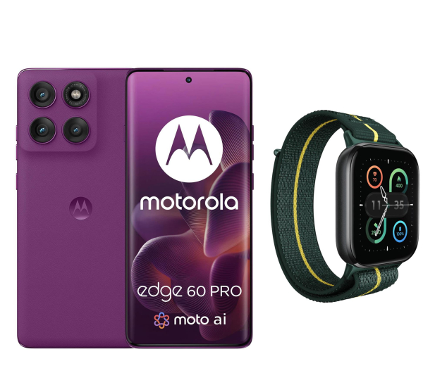 Motorola edge 60 pro 5G 12/512GB Sparkling Grape + watch fit - 1416325 - zdjęcie